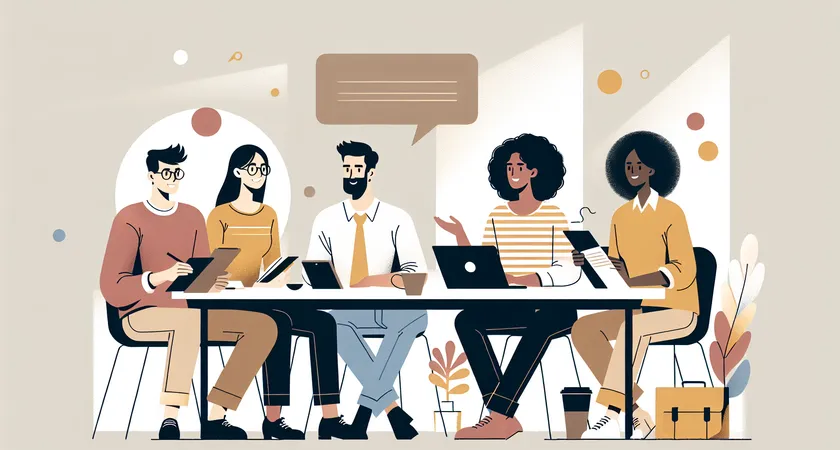 Des personnes en réunion dans un espace de coworking