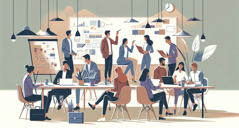 Des personnes en réunion dans un espace de coworking