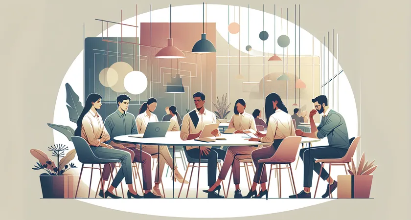 Des personnes en réunion dans un espace de coworking