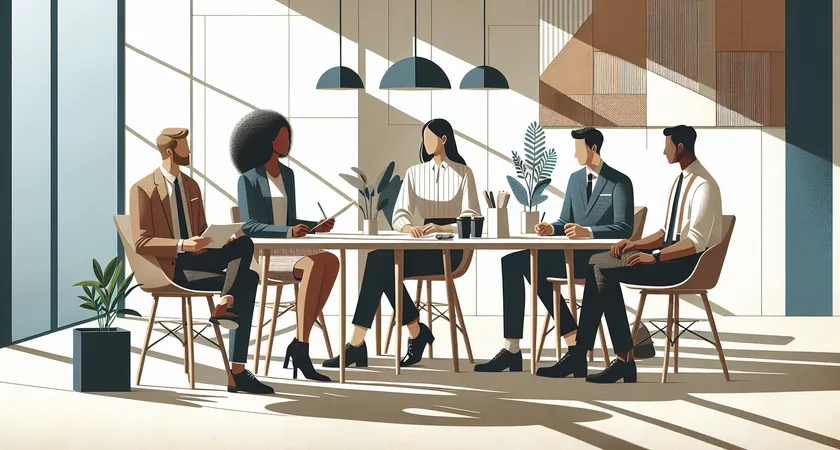 Des personnes en réunion dans un espace de coworking