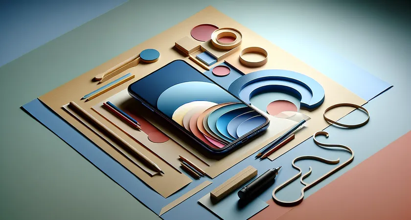 Un smartphone sur une table