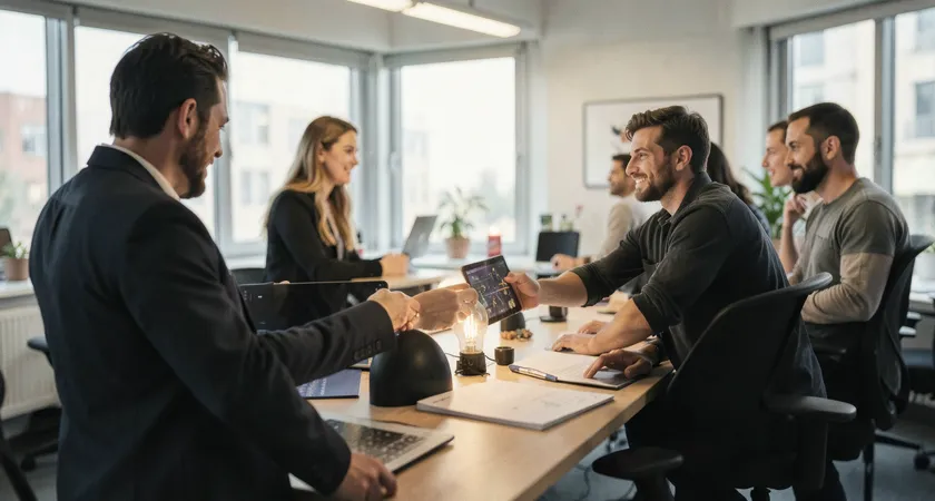 Gros plan sur deux écrans d'ordinateur côte à côte dans une pièce sombre, l'un affichant le replay d'un match LoL avec le curseur sur un timecode, l'autre montrant un document texte ouvert avec des notes structurées, lumière bleutée des écrans éclairant un clavier mécanique