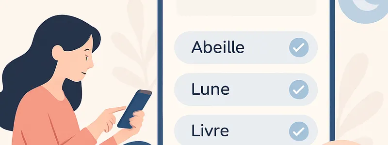 Générer des listes de mots pour applications mobiles éducatives