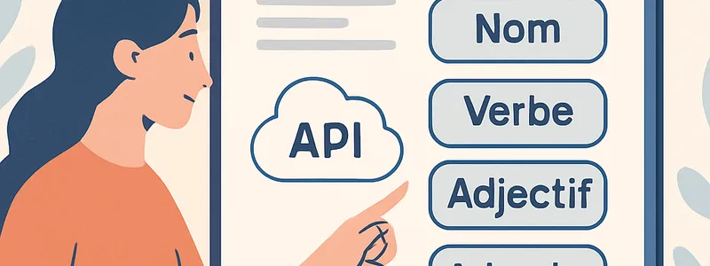 Éduquer sur les catégories de mots avec des APIs françaises : révolutionner l'apprentissage linguistique