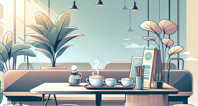 Un café sur un bureau