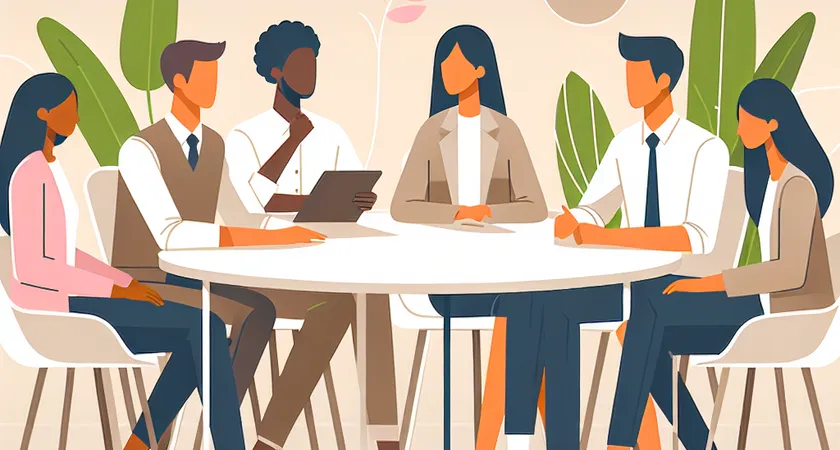 Des étudiants discutant autour d'une table