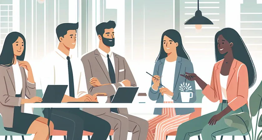 Des personnes en réunion dans un espace de coworking