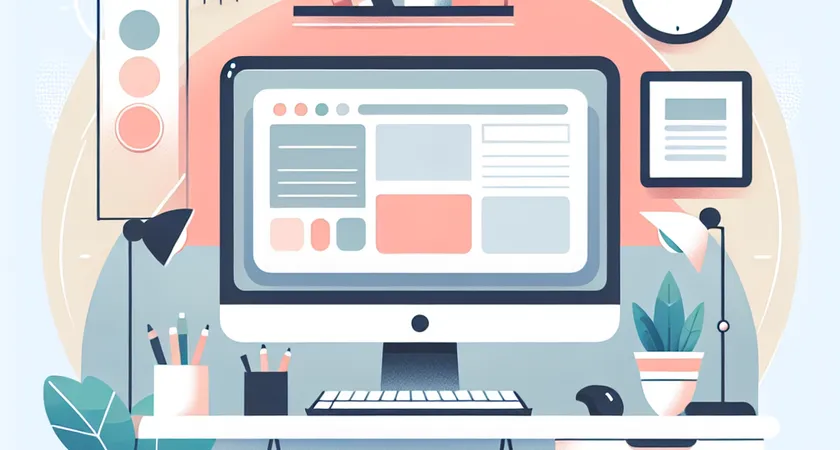 Un bureau moderne avec un ordinateur