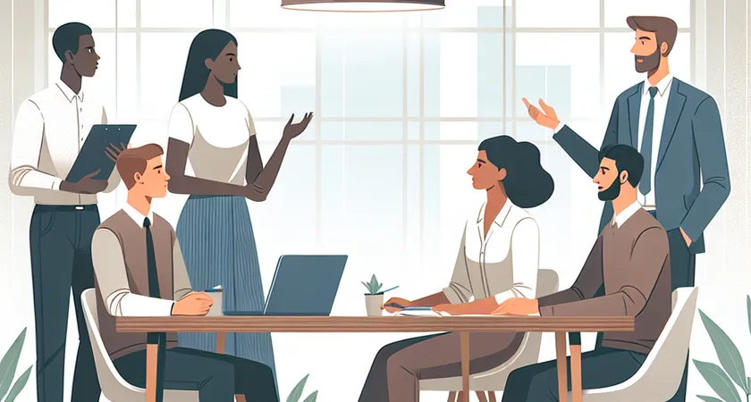 Des personnes en réunion dans un espace de coworking