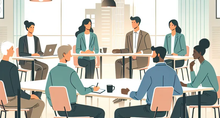 Des personnes en réunion dans un espace de coworking