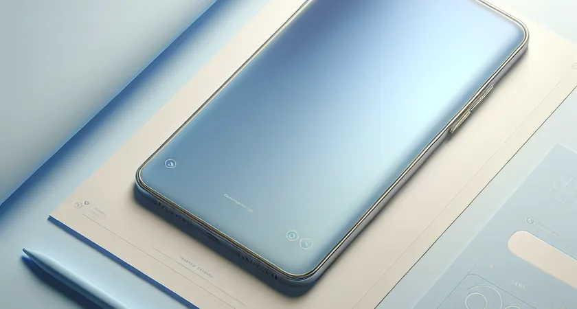 Un smartphone sur une table