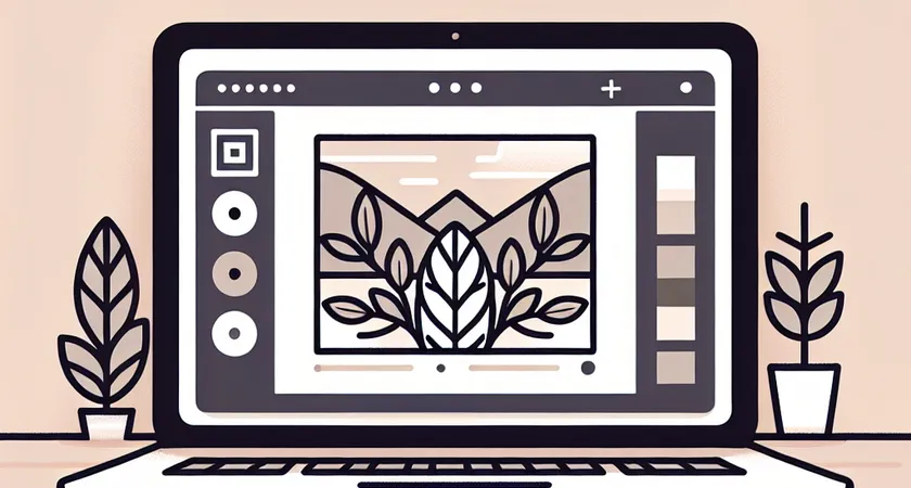 Un ordinateur portable sur un bureau