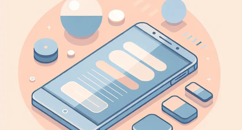 Un smartphone sur une table