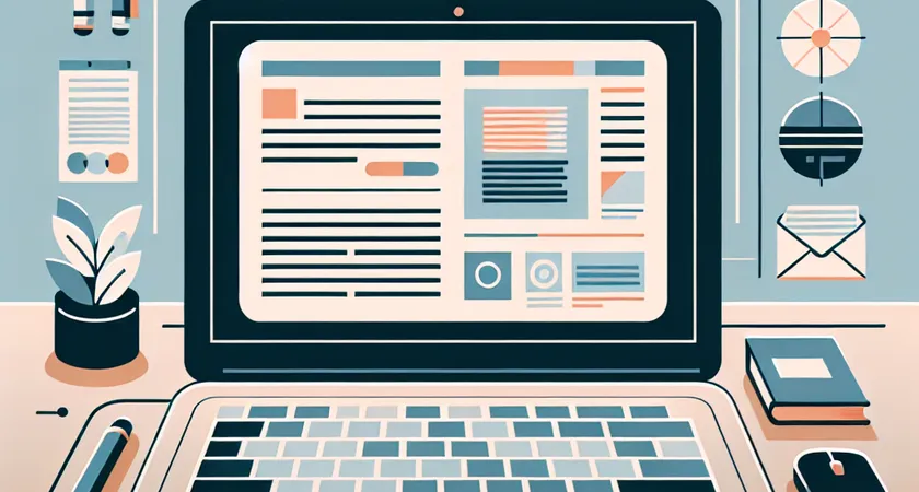 Un ordinateur portable sur un bureau