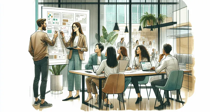 Des personnes en réunion dans un espace de coworking