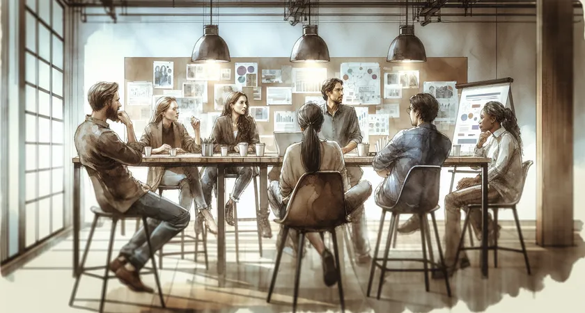 Des personnes en réunion dans un espace de coworking