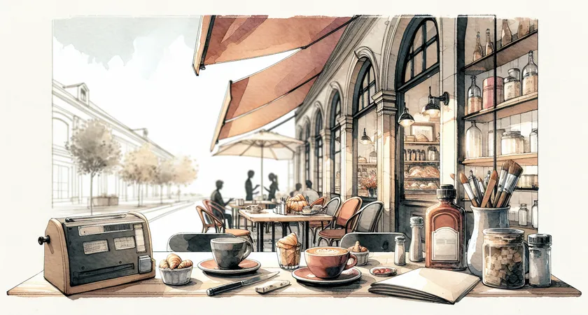 Un café sur un bureau