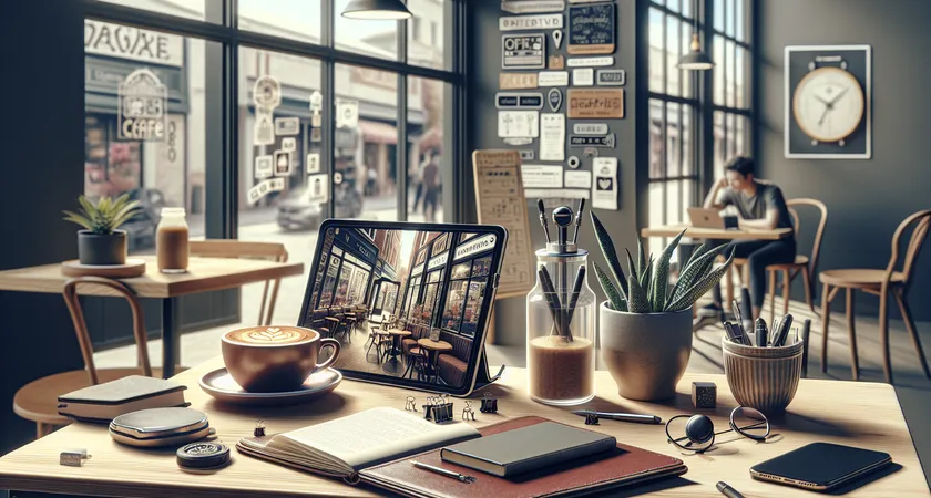 Un café sur un bureau