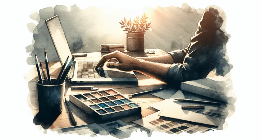 Un ordinateur portable sur un bureau