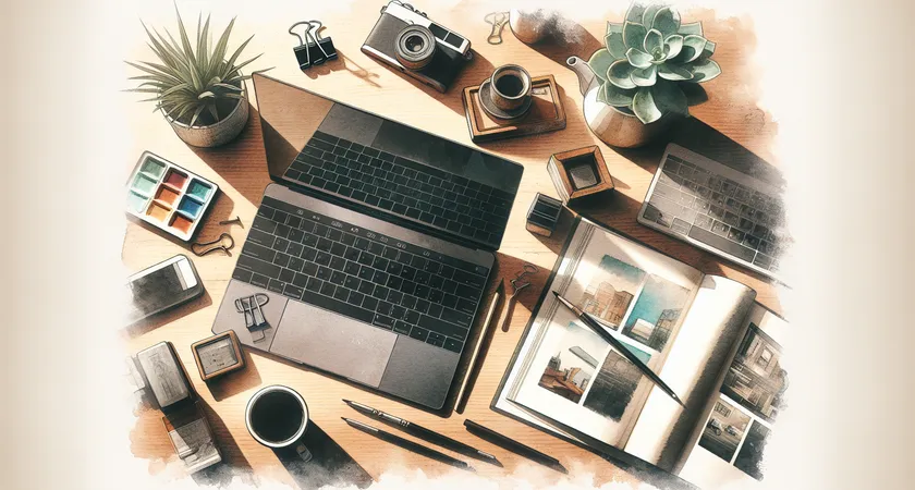 Un ordinateur portable sur un bureau