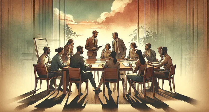 Une équipe collaborant autour d'une table de réunion