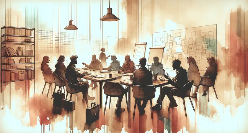 Des personnes en réunion dans un espace de coworking