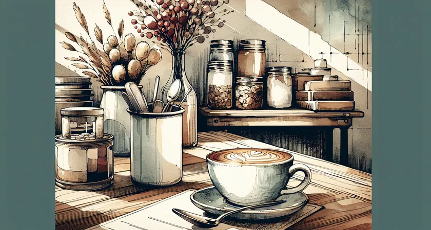 Un café sur un bureau