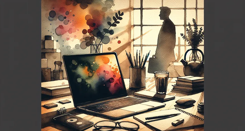 Un ordinateur portable sur un bureau