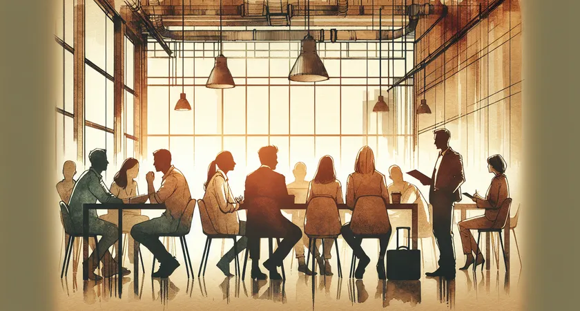 Des personnes en réunion dans un espace de coworking