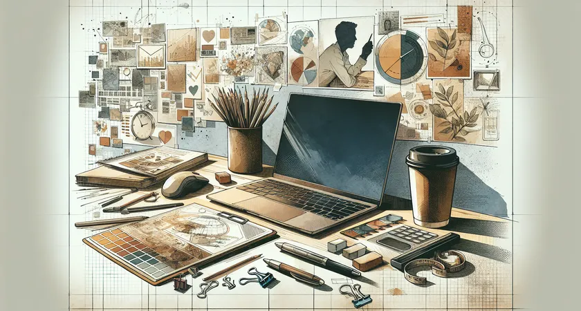 Un ordinateur portable sur un bureau