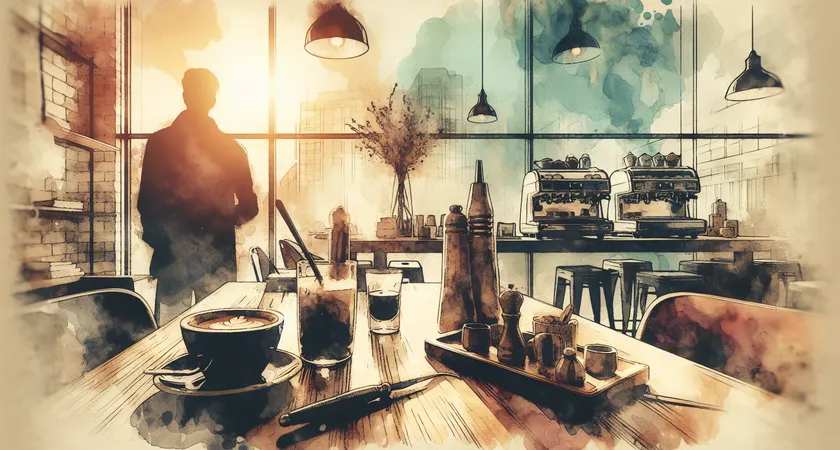 Un café sur un bureau