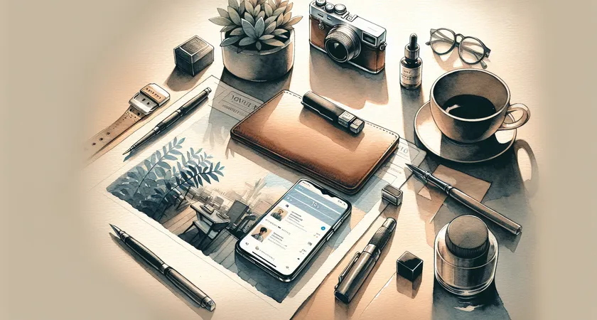 Un smartphone sur une table