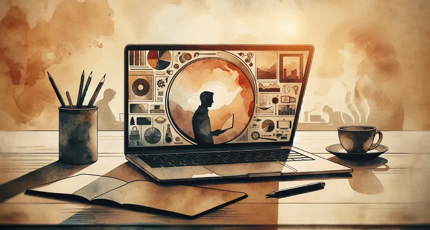 Un ordinateur portable sur un bureau