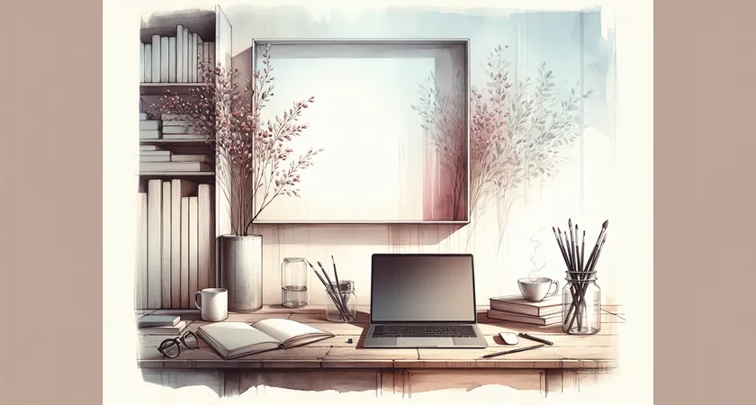 Un ordinateur portable sur un bureau