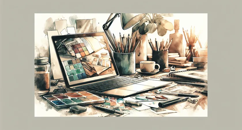 Un ordinateur portable sur un bureau