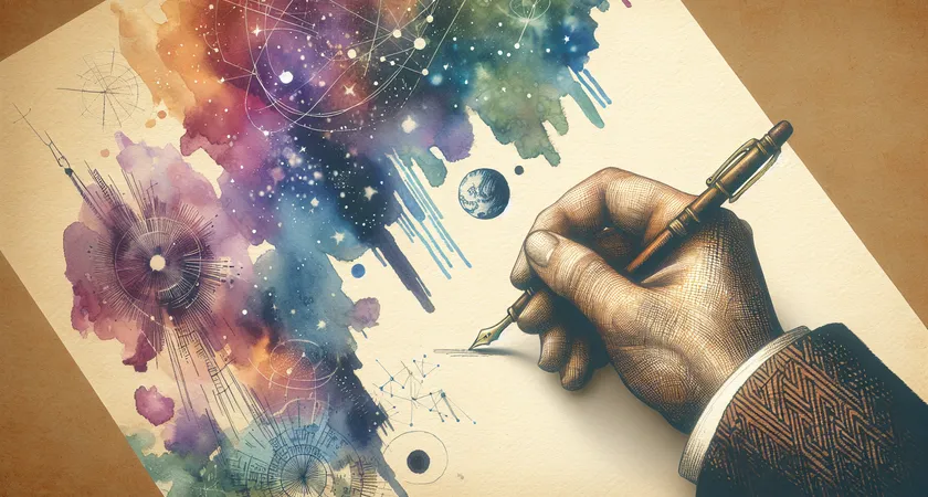 Une main tenant un stylo