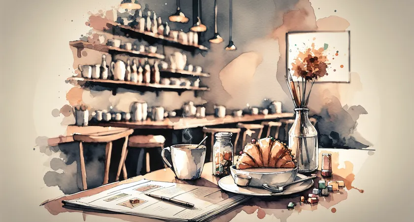 Un café sur un bureau