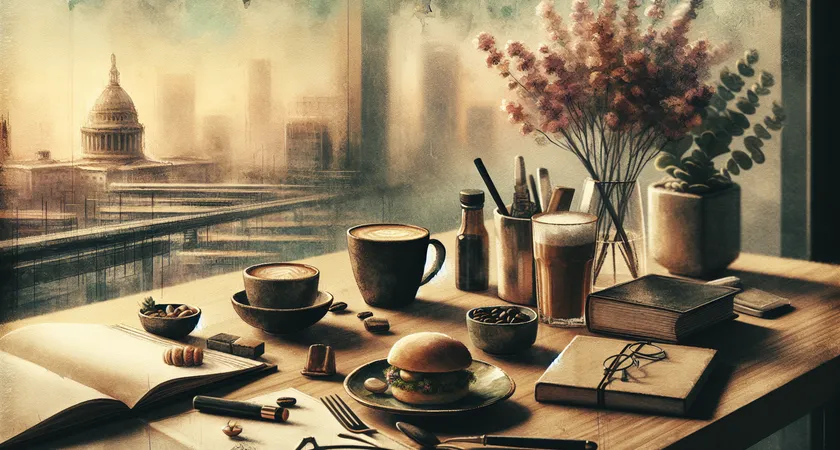 Un café sur un bureau