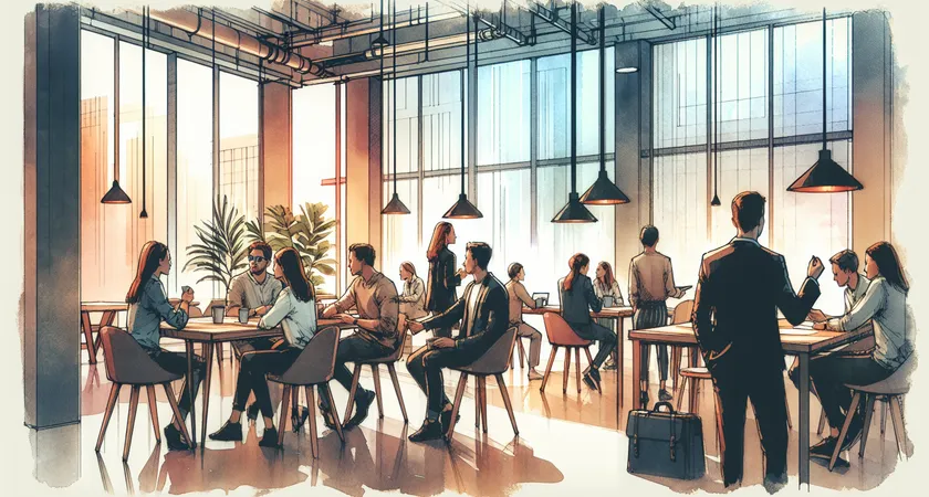 Des personnes en réunion dans un espace de coworking