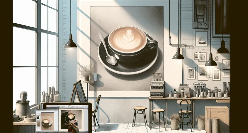 Un café sur un bureau