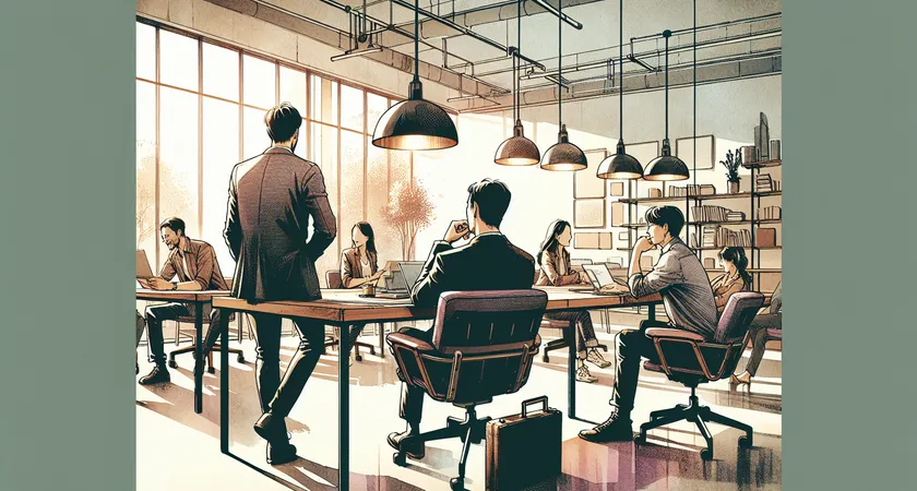 Des personnes en réunion dans un espace de coworking