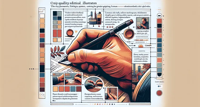 Une main tenant un stylo