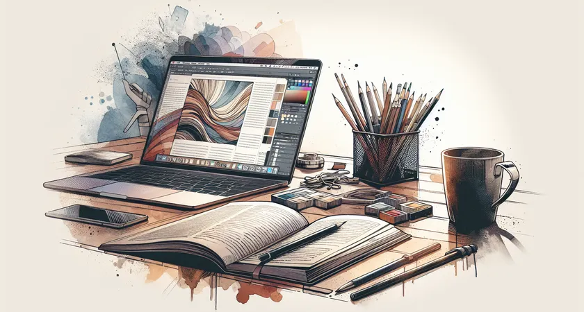 Un ordinateur portable sur un bureau