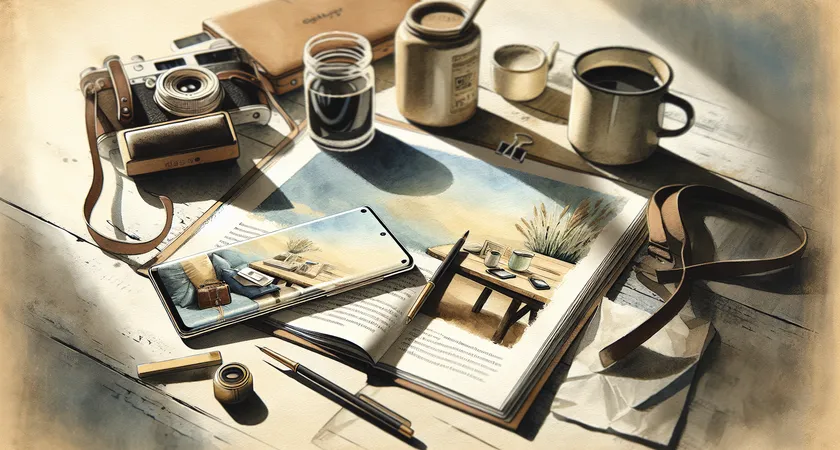 Un smartphone sur une table