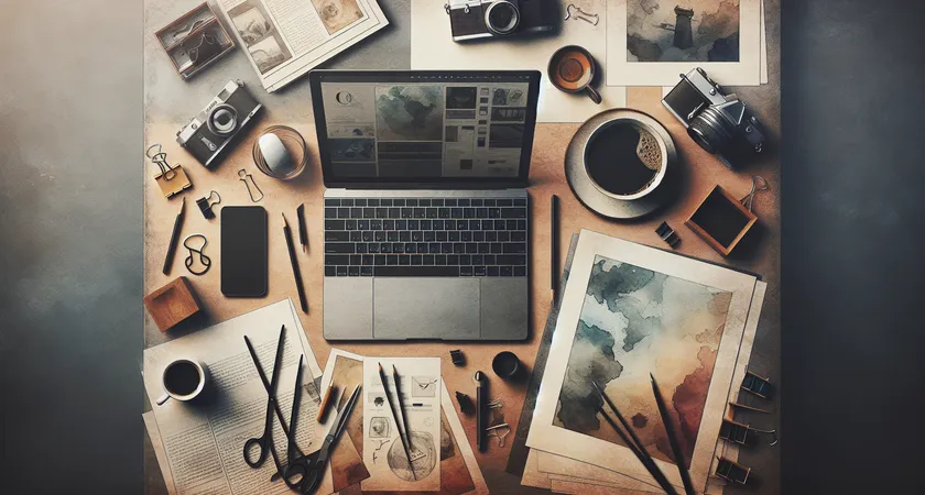 Un ordinateur portable sur un bureau