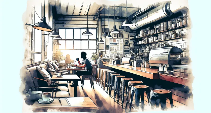 Un café sur un bureau