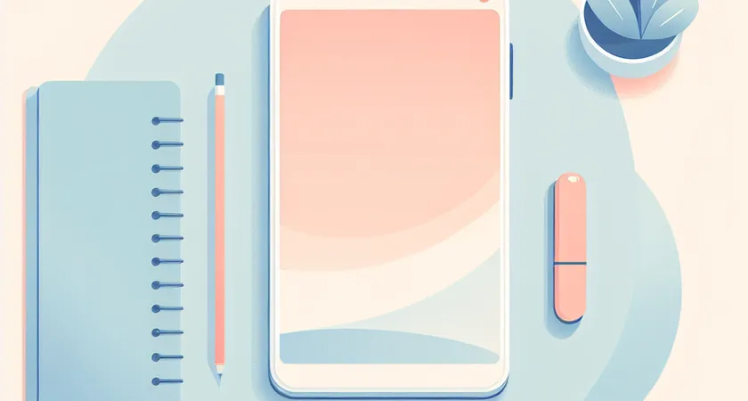 Un smartphone sur une table