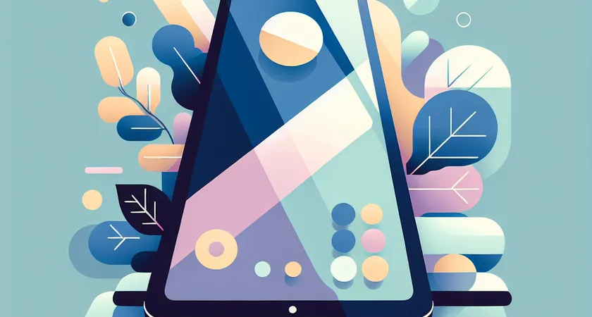Un smartphone sur une table