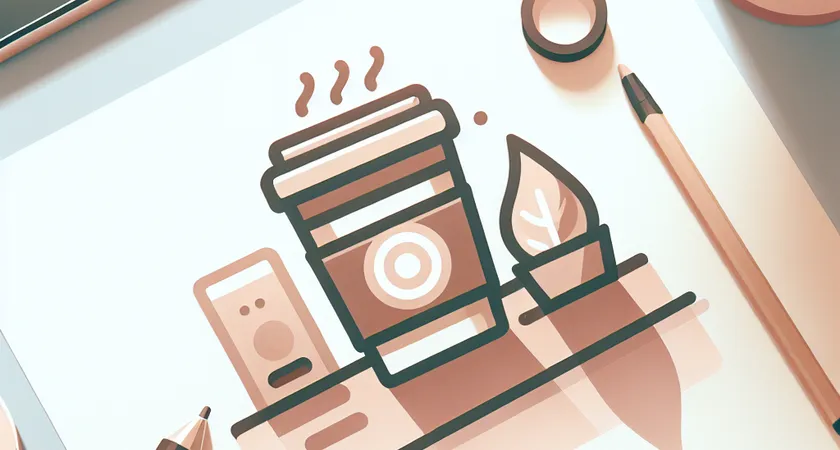 Un café sur un bureau
