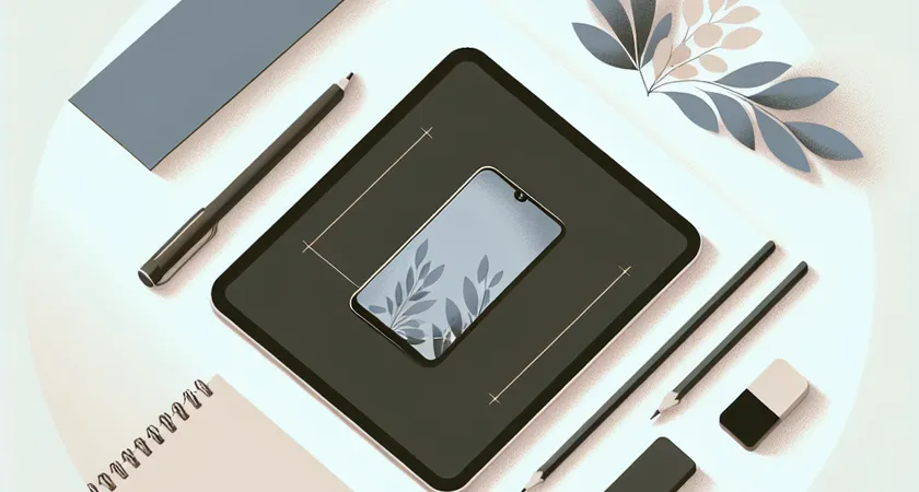 Un smartphone sur une table